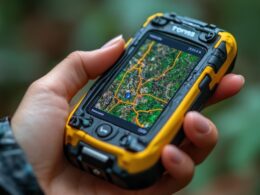 Hand Holding Gps Device Hand Holding Gps Device